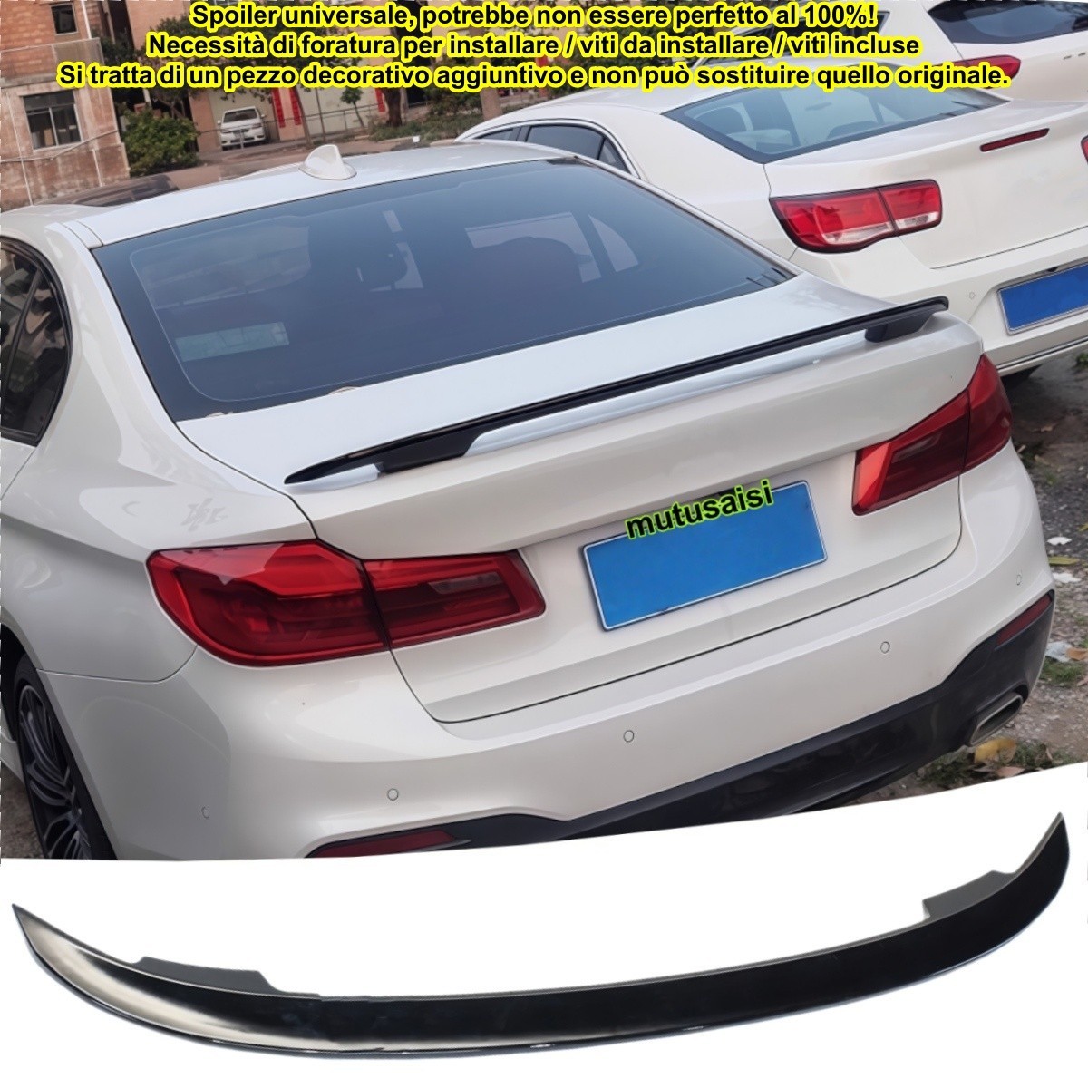 Becquet de coffre look sport pour sorties dynamiques en BMW Série 5