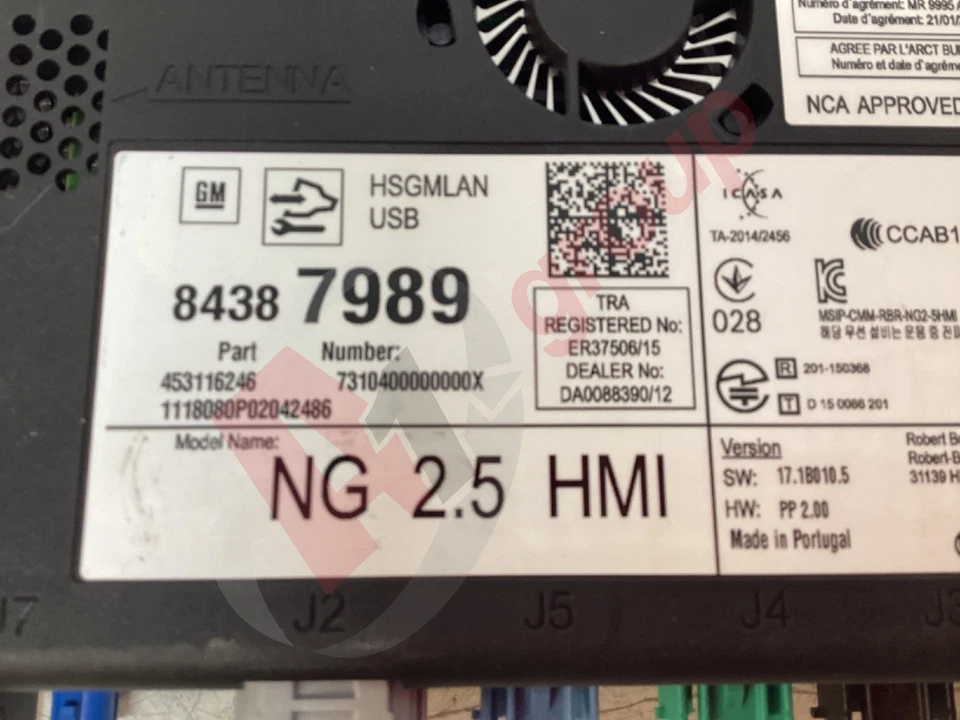 VAUXHALL INSIGNIA B GRAND SPORT MK2 SAT NAV CONTROL UNIT ECU 2017-21 84387989 - Image 2 of 4