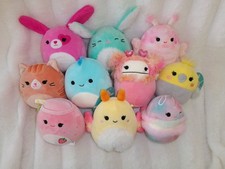 LOT of 10 Small 5" Squishmallow Plush Stuffed Toys EUC CLEAN Colorful Assortment