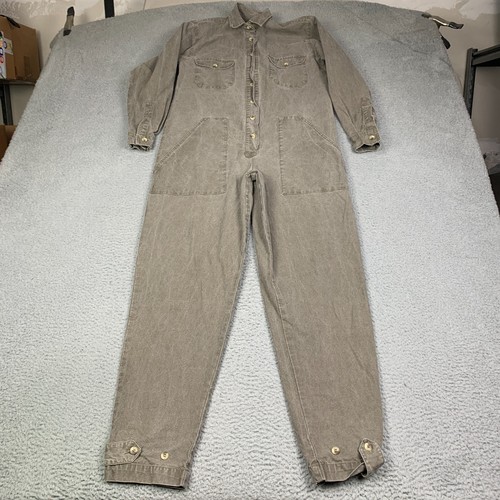 Vintage 80s Banana Republic Jumpsuit Womens Small Safari Coverall Flight Suit