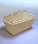 Westinghouse Milk Glass Refrigerator Dish Large Loaf Pan Clear Lid Vintage 1950s