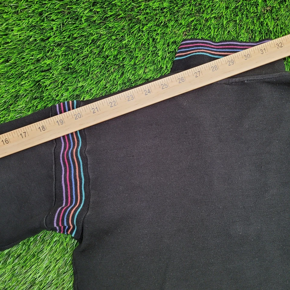 Vintage 90s Wilson Sweatshirt Womens Medium 19x21 Collared - Image 4 of 4