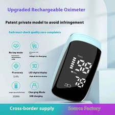 Rechargeable Pulse Oximeter - Finger Clip Blood Oxygen Monitor