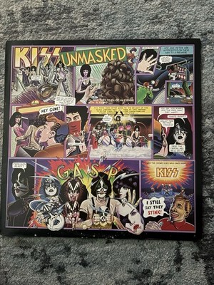 Kiss  UNMASKED VINYL Lp FRANCE RED LABEL   1980 Great Condition See PIcs (Rare)