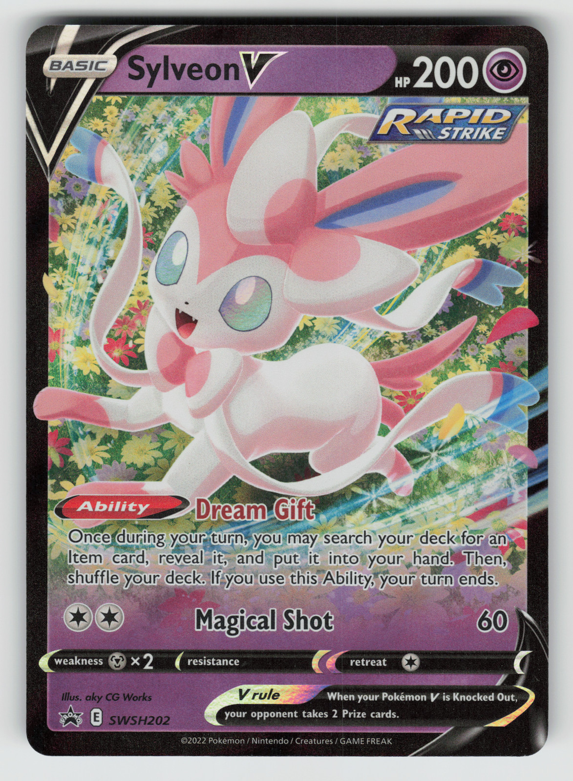 Sylveon V Pokemon SWSH202 Black Star Promo NM
