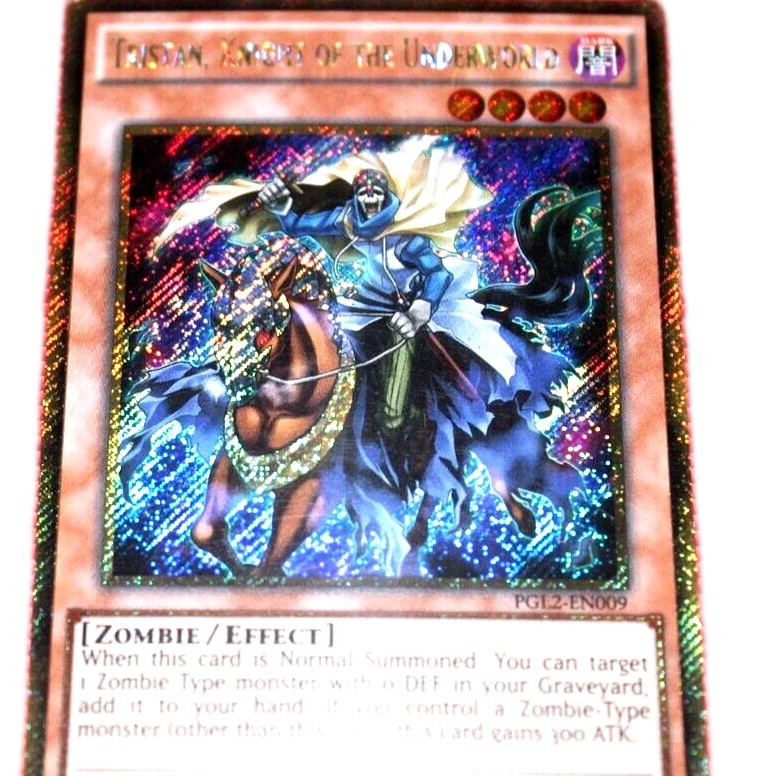 Tristan, Knight of The Underworld 1st Ed. Ultra Rare Yu-Gi-Oh! Card PGL2-EN009 | eBay Tristan, Knight of The Underworld 1st Ed. Ultra Rare Yu-Gi-Oh! Card PGL2-EN009 | eBay