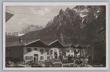 Mittenwald - Farmhouses Woodwork - Old Photo Postcard 1930s