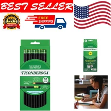 12 Pack Wood Cased HB Pencils Unsharpened Black Graphite Drawing & Writing