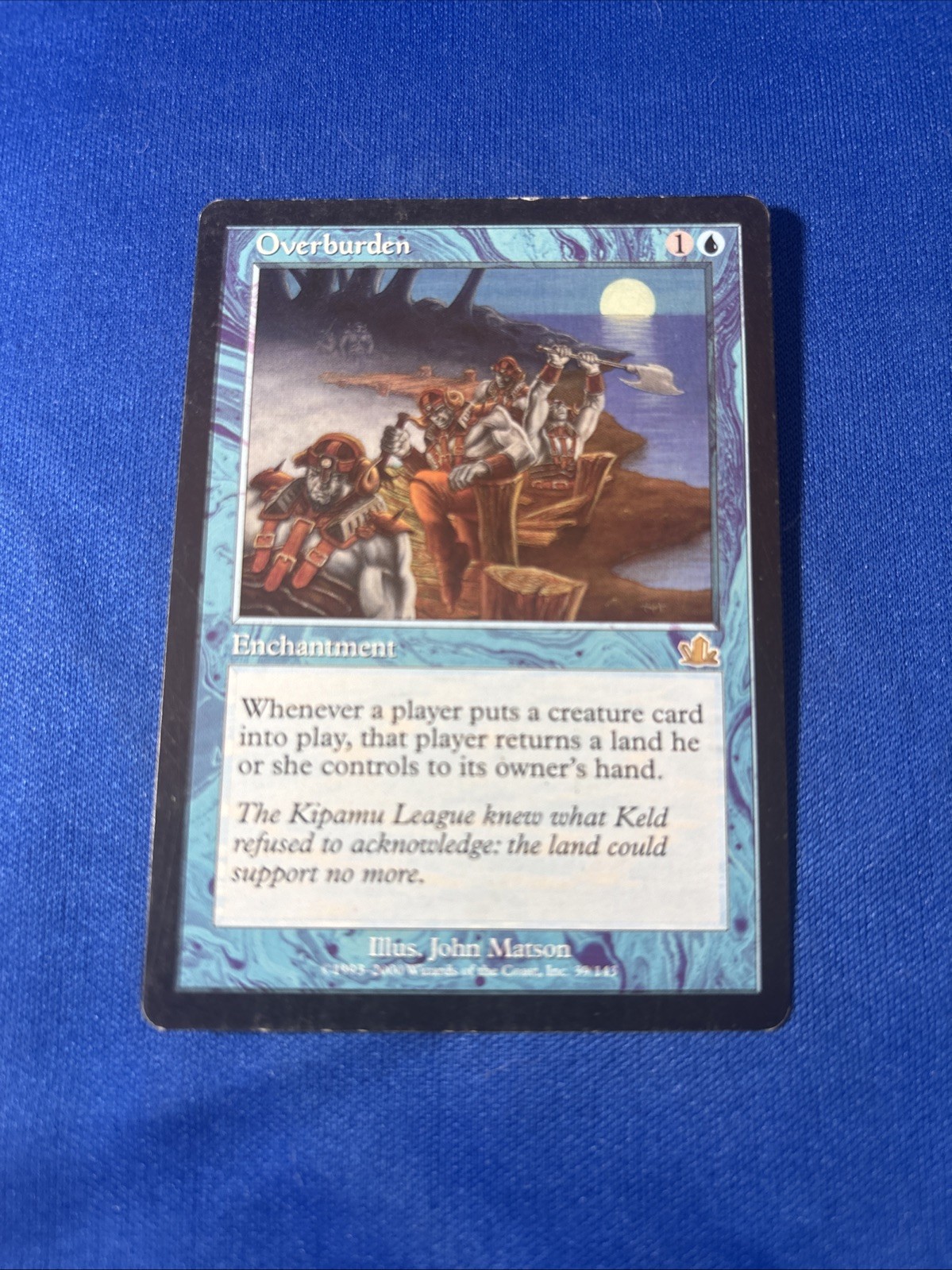 OVERBURDEN LP- Prophecy mtg Magic fast shipping