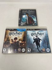 Harry Potter PS3 Lot - 3 Games - Deathly Hallows- Half Blood - CIB Tested Works