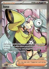Iono 254/193 Ultra Rare Paldea Evolved Pokemon Holo Near Mint on eBay