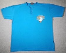 Vintage Harley Davidson Tshirt 2XL Blue Victorville CA Single Stitch Made In USA