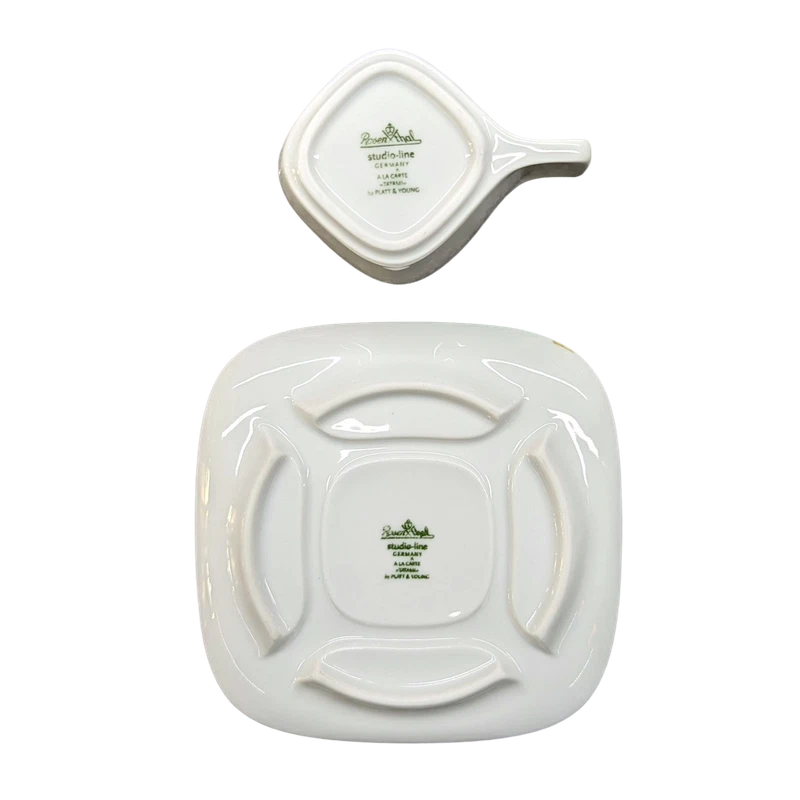 Tazza Tazzina Caffé ROSENTHAL A La Carte Tatami Bianco in Porcellana con Piatto, fotografia 6 di 8