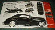 1948 Chevy Custom Fleetmaster Original Imp Brochure Specs Info Convertible 48