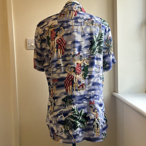 Camisa Fredrik Anderson Copenhagen Lino Puro Talla Mediana Patrón Floral - Imagen 13 de 17
