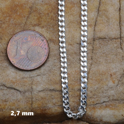 Panzerkette Silberkette Collier 925 Sterlingsilber 1,2 - 9,8mm 36 bis 80cm - Bild 6 von 11