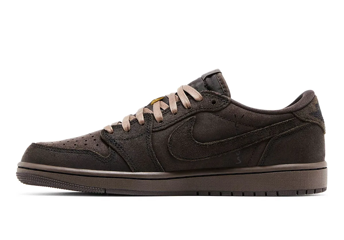 シューズ Travis Scott Velvet Brown and Dark Mocha Air Jordan 1 Retro Low X Travis Scott Velvet Brown Dark Mocha Size