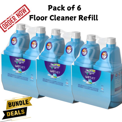 Swiffer WetJet 42 oz Multi-Purpose Floor Cleaner Refill 6-Pack Open Window Scent