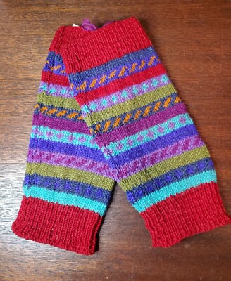 Lost Horizons 100% Wool Made in Nepal Leg Warmers Style Chandi RD NWT
