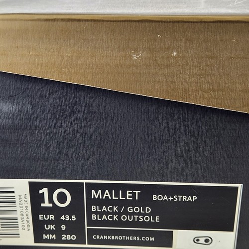 BONUS CLEATS! Size 10 - Crankbrothers Mallet BOA Downhill - Black / Gold - Mens - Picture 14 of 14