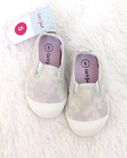 TODDLER Slip-On Canvas Shoes, SIZE 5. Cat and Jack GREEN Tye Dye