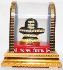 Lord Shiva Lingam/Linga Idol Shiv Ling Hindu God Lord Shiva Idol in Acrylic Box