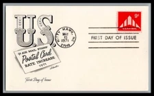 US FDC # C77 9c Delta Wing Artmaster  card 1971, 9p864