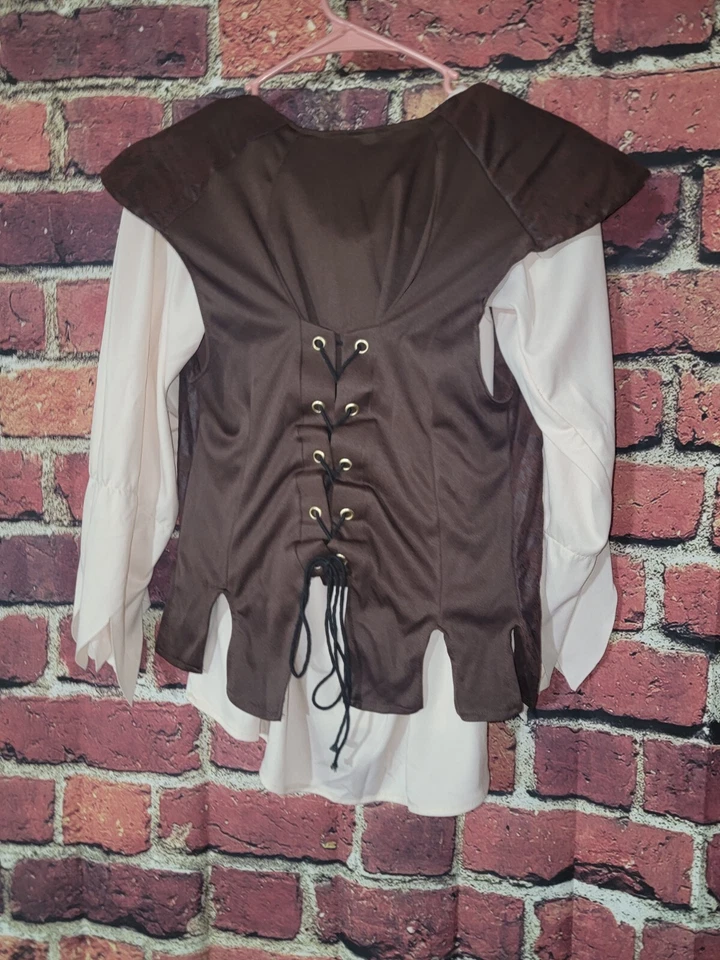 Pirate Maiden Buccaneer Beauty Swashbuckler Halloween Costume, Renaissance #566 - Image 3 of 4