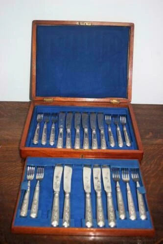 Sheffield Antique Silver Plate Cutlery Sets