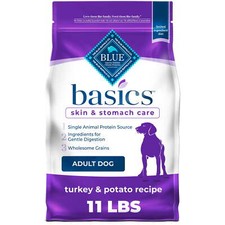 Basics Skin Stomach Care Turkey Potato Adult Dry Dog Food Whole Grain 11 lb. Bag
