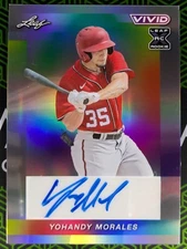 Yohandy Morales (XRC) 2023 Leaf Vivid Auto Gray Prismatic 3/9 Nationals
