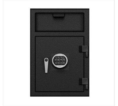 Depository Front Load Hopper Safe for Money Cash w/ Electronic Lock 30x20x20