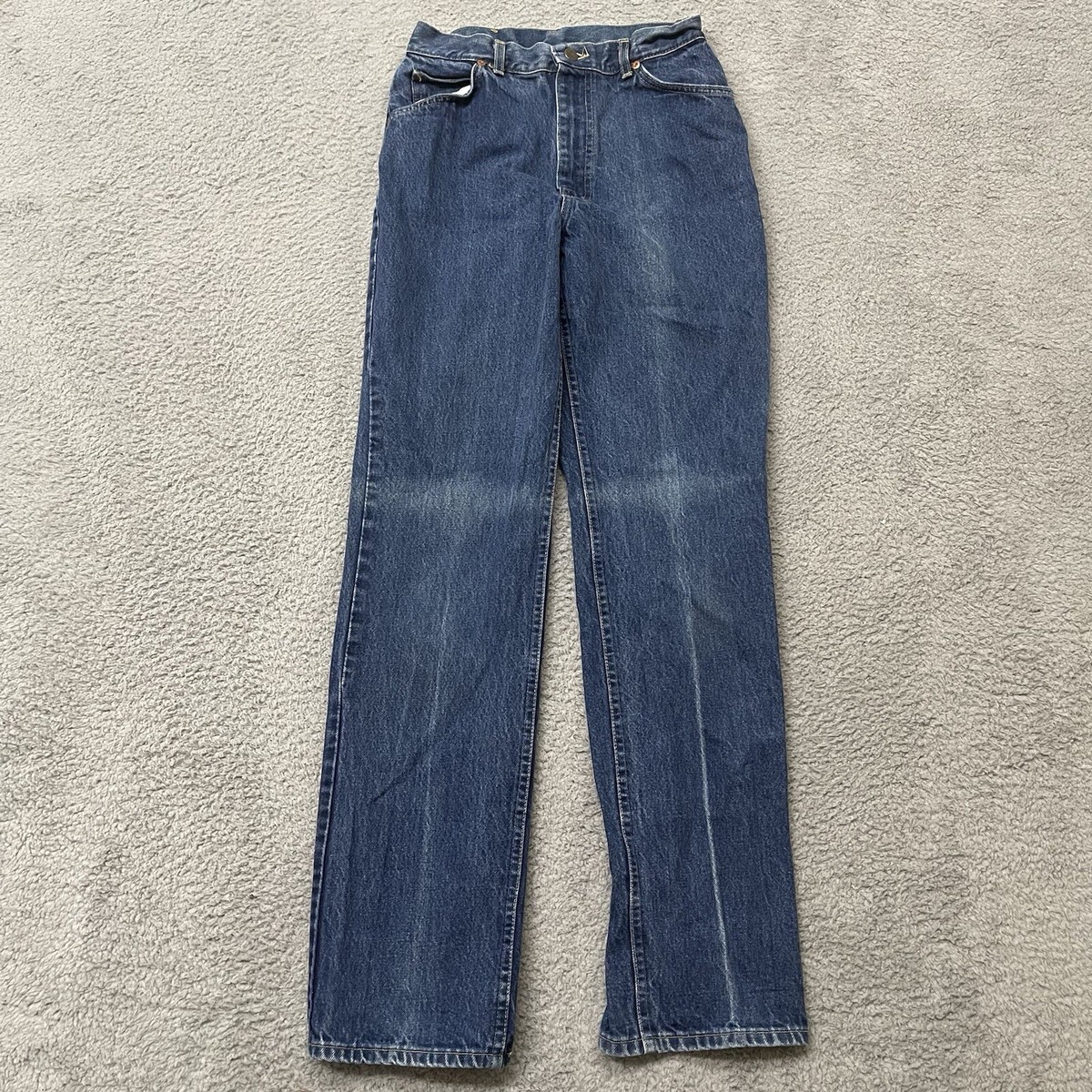 Vintage 80s Lee Riders Jeans 27x33 High Waisted Union Made