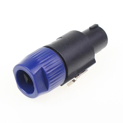 Conector de cable de audio compatible con enchufe macho de 4 pines azul Speakon NL4FC de 6 piezas - Imagen 3 de 8