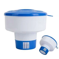 Swimming Pool 7" Floating Chemical Dispenser Floater 1", 3" Chlorine Tablet Tabs