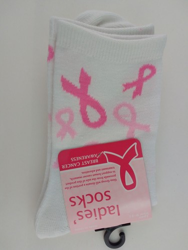 Breast Cancer Awareness SOCKS Ladies' Size 9-11, 1Pr/Pk, Select: Style - Picture 9 of 13