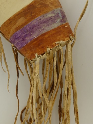 Vintage Native American Sioux Indian Parfleche Quiver Arrow Case Painted Rawhide - Picture 4 of 6