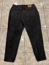 Vtg 90s Y2K Womens 22W Levis Jeans Black 550 Relaxed Fit Tapered Leg USA MADE