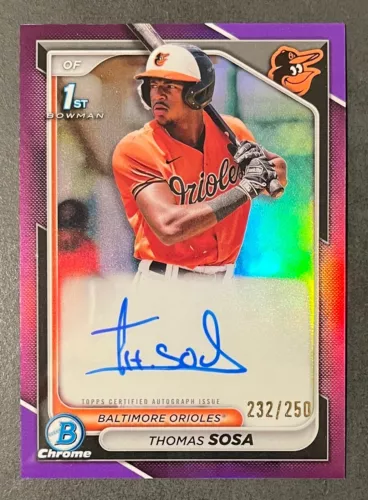 15% off ⚾(pick) Baltimore Orioles Bowman 2024 CHROME (inserts, parallels)🟠⚫