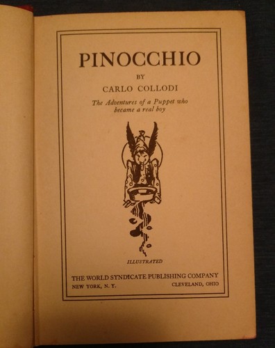 PINOCCHIO World Syndicate Publishing Children's Classics Free Shipping - Picture 4 of 4