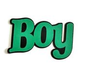 Boy Cardstock Words with Backgrounds Die Cuts Scrapbook Card Making 6 Pieces