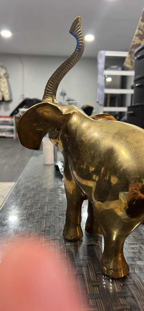 Solid Brass Elephant 3.8 Pounds