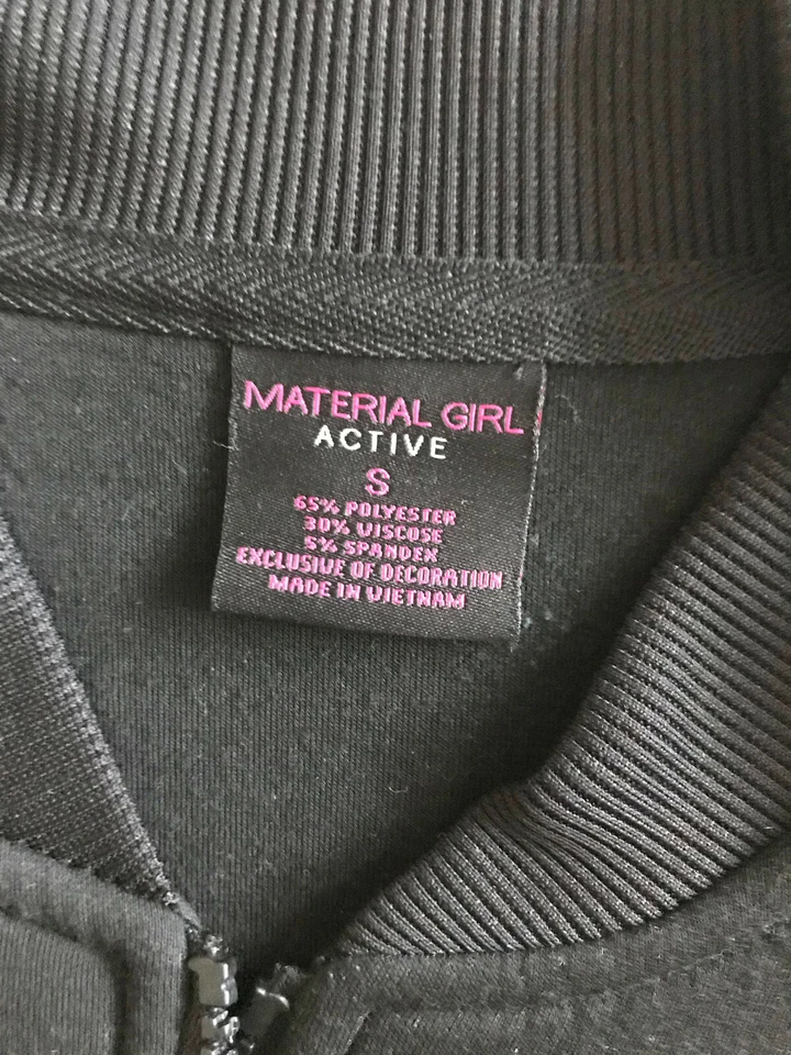 Material Girl Active Women's Jacket Black Zip Up Size S Small - Image 3 of 3