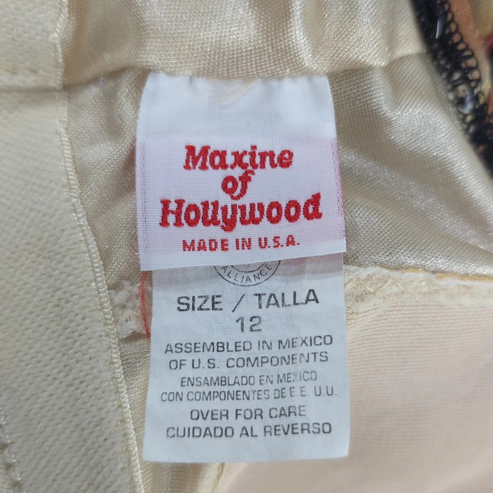 DE COLECCIÓN MAXINE OF HOLLYWOOD NATACIÓN TANKINI TOP MUJER TALLA 12 NEGRO MARRÓN DORADO.. Foto 3 de 4