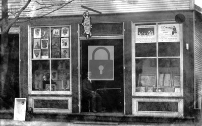 J W Apple Columbia Record Music Graphophone Store - REPRINT