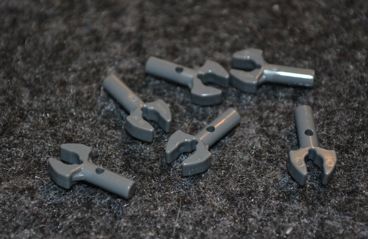 6) 1x2 Dark Gray Wrench Hand Insert Bricks ~ New Lego Parts ~ | eBay