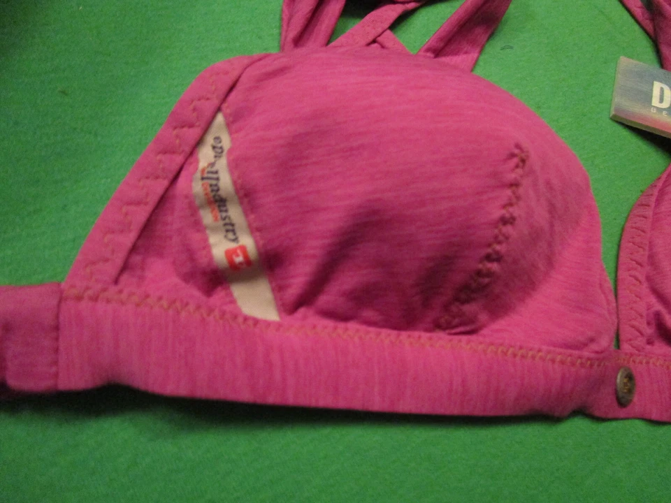 Новый с ярлыками $50 DIESEL CALYPSO ТРЕУГОЛЬНИК БЮСТГАЛЬТЕР БИКИНИ КУПАЛЬНЫЙ КОСТЮМ ВЕРХНИЙ ФИОЛЕТОВЫЙ РАЗМЕР 2 XXS - Изображение 2 из 3