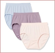 3 Pairs- Bali Womens Comfort Revolution SEAMLESS BRIEF Panties Pink Purple 6/7