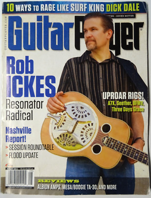 Guitar Player Magazine 2011 August Rob Ickes Nashville Report Uproar Rigs A7X
