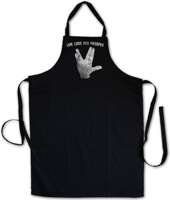 LIVE LONG AND PROSPER II KOCHSCHÜRZE Star Spock Sign Hand Fingers Finger Trek